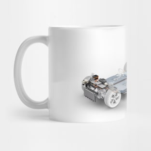 Electric car chassis, illustration (F034/4163) Mug